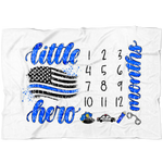 Little Hero Watercolor Flag © Milestone Blanket (Thin Blue Line)