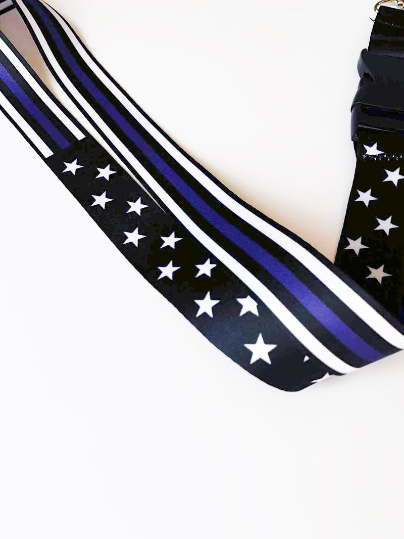 Stars and Stripes Satin Lanyard (Select Your Line)