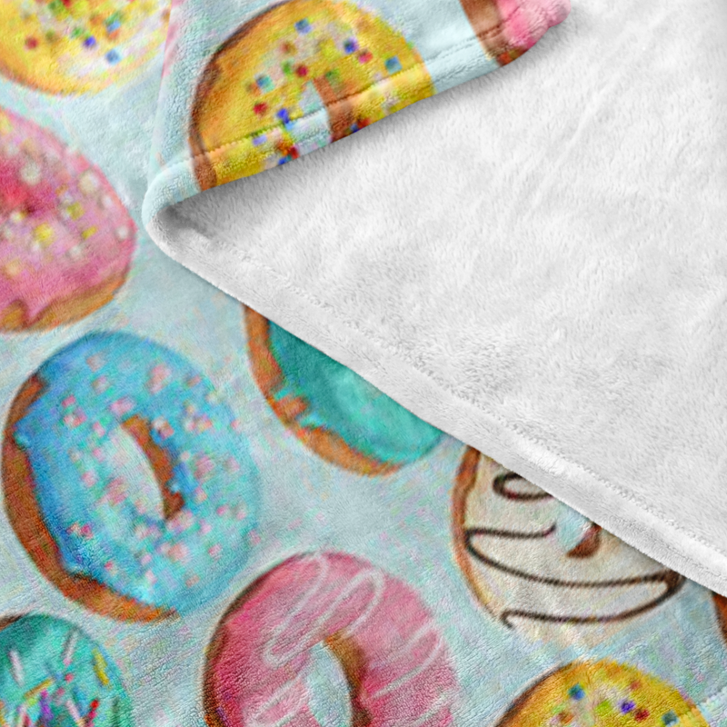 Donut fleece blanket hotsell