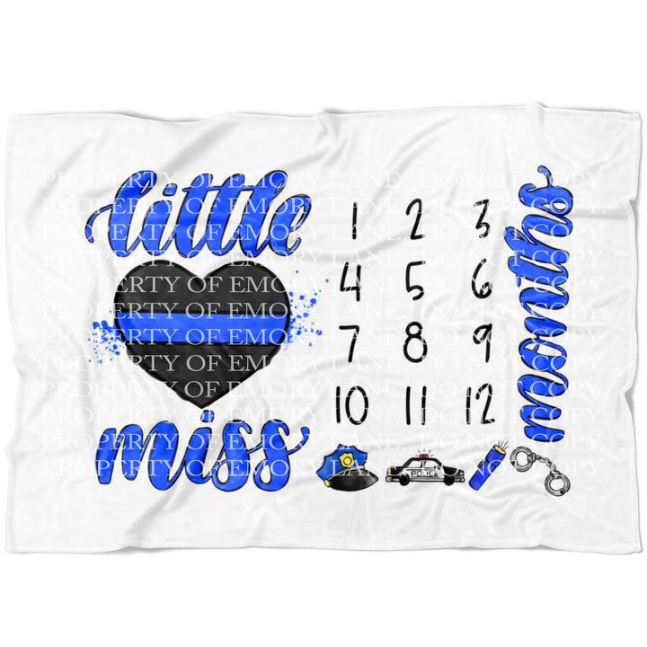 Personalized Law Enforcement Woven Blanket, Police Officer Throw
