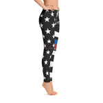 TBL and TRL Duo Distressed Stars and Stripes Printed Leggings