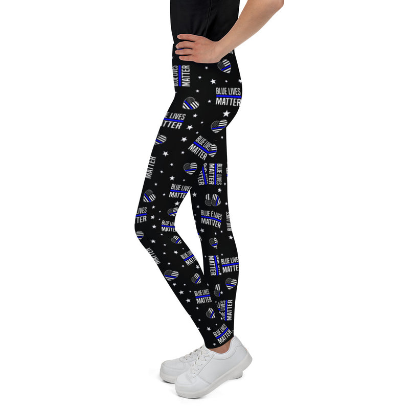 Blue Lives Matter Youth Leggings Emory Lane