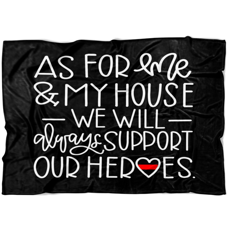 As For Me and My House © TRL Fleece Blanket