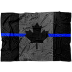 TBL Canadian Maple Leaf Flag V2 Fleece Blanket
