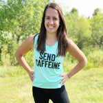 Send Caffeine Ladies Flowy Muscle Tank